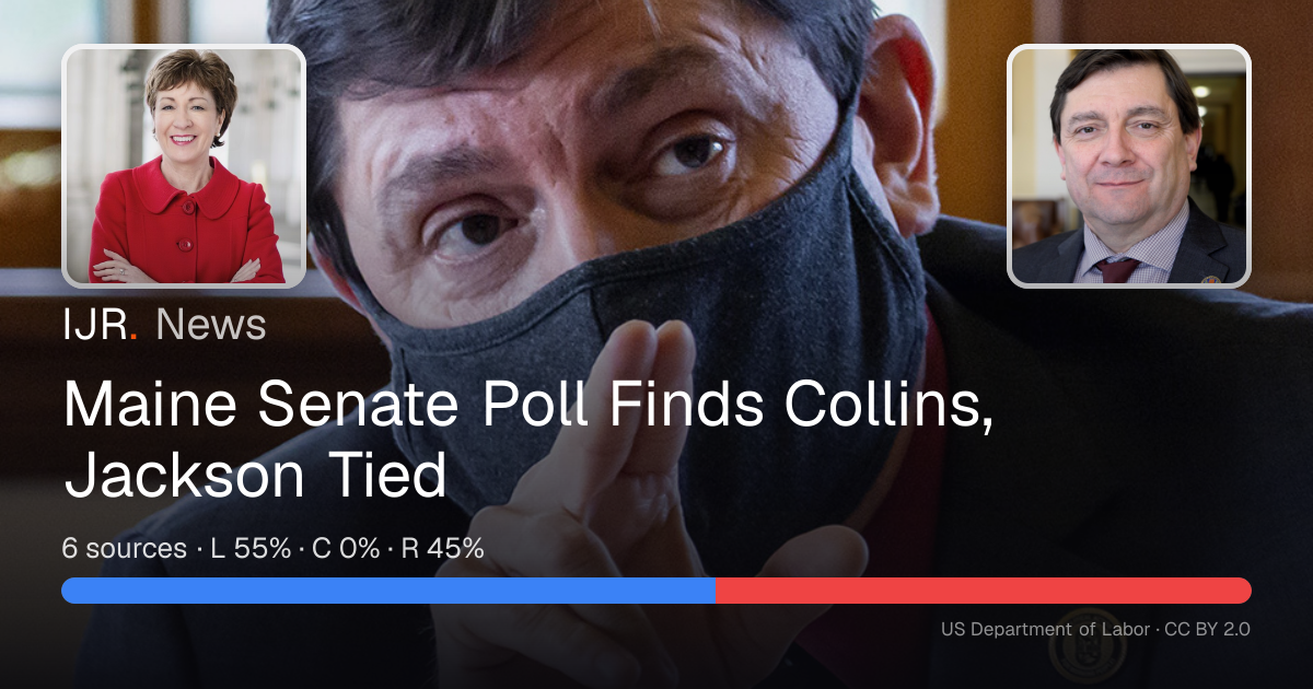 Maine Senate Poll Finds Collins, Jackson Tied — IJR News