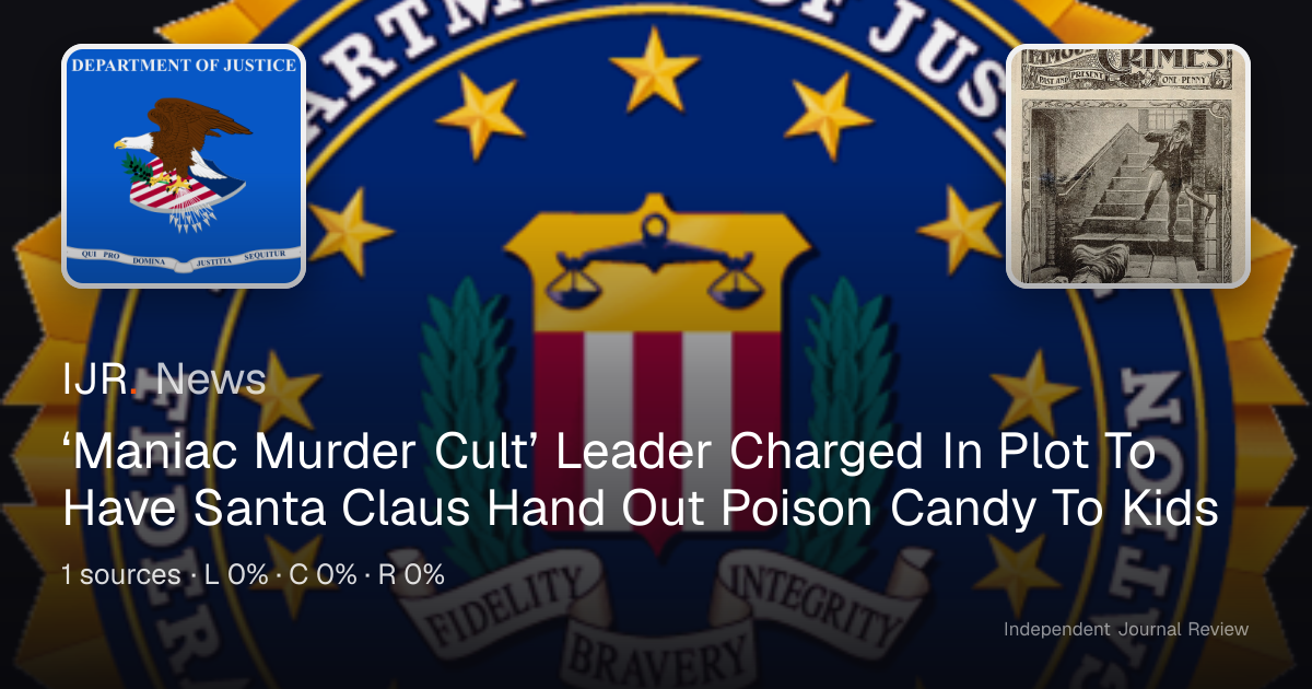 ‘Maniac Murder Cult’ Leader Charged In Plot To Have Santa Claus Hand ...