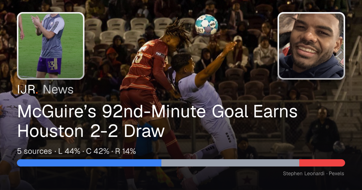 McGuire’s 92nd-Minute Goal Earns Houston 2-2 Draw — IJR News