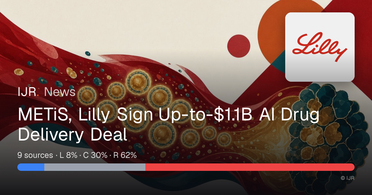 METiS, Lilly Sign Up-to-$1.1B AI Drug Delivery Deal — IJR News