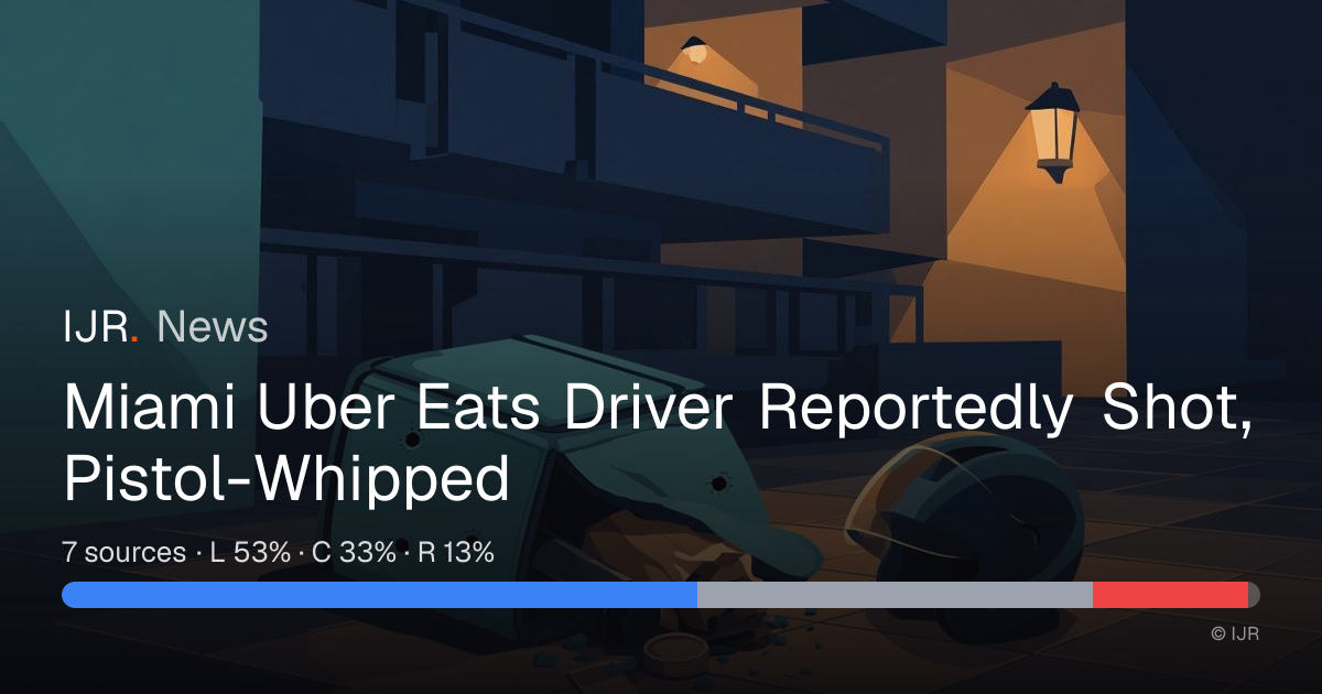 Miami Uber Eats Driver Reportedly Shot, Pistol-Whipped — IJR News