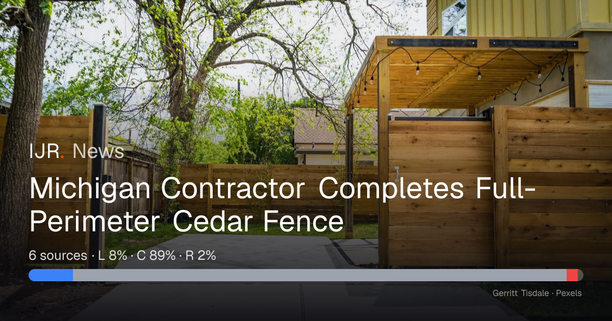 Michigan Contractor Completes Full-Perimeter Cedar Fence — IJR News
