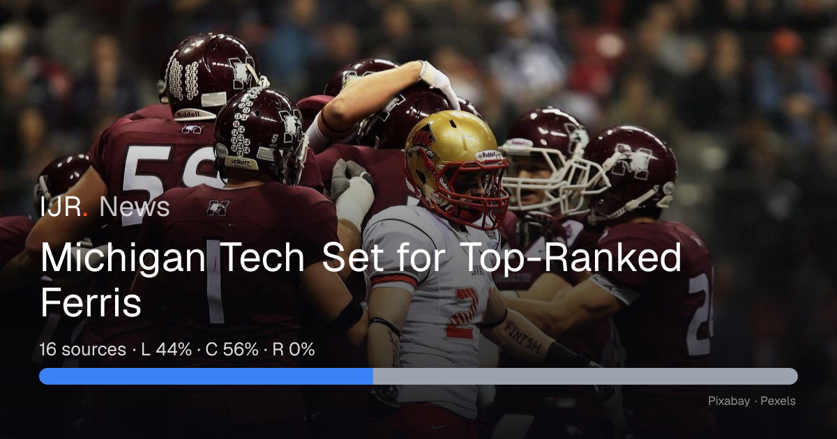 Michigan Tech Set for Top-Ranked Ferris — IJR News