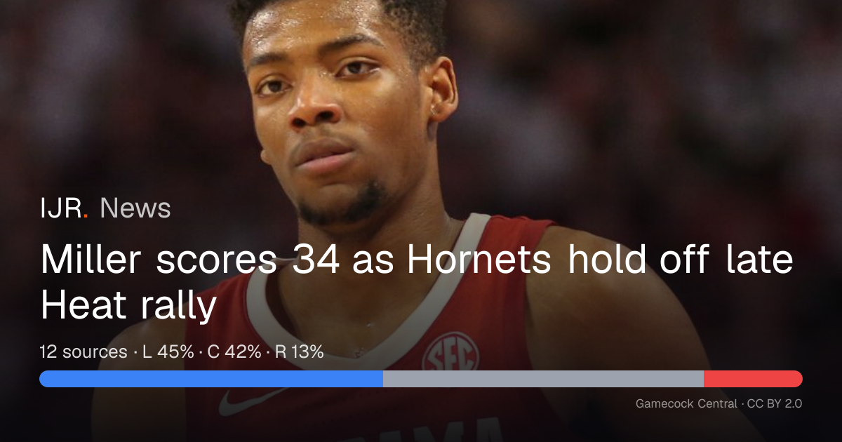 Miller scores 34 as Hornets hold off late Heat rally — IJR News