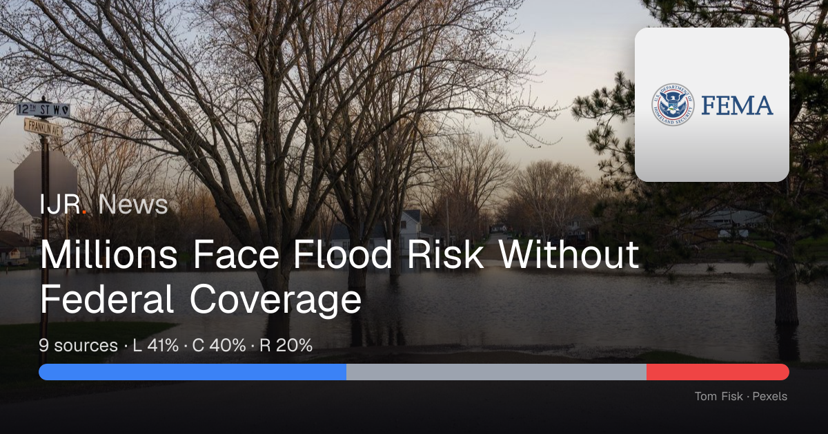 Millions Face Flood Risk Without Federal Coverage — IJR News