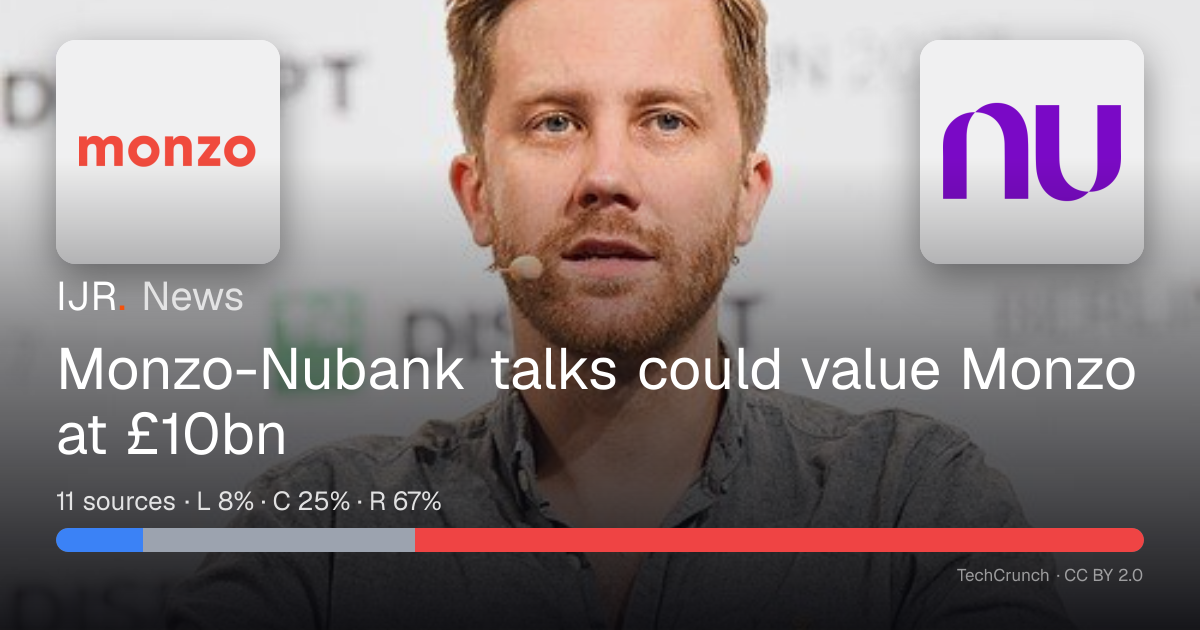Monzo-Nubank talks could value Monzo at £10bn — IJR News