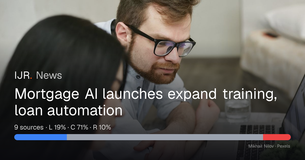 Mortgage AI launches expand training, loan automation — IJR News