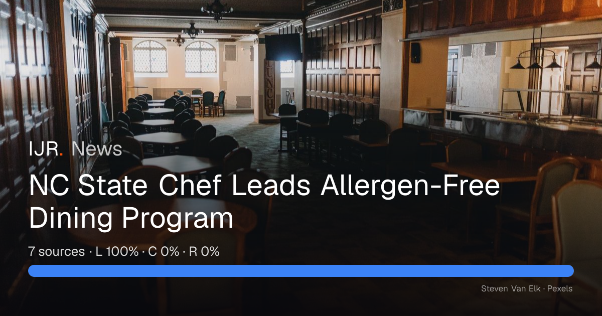 NC State Chef Leads Allergen-Free Dining Program — IJR News