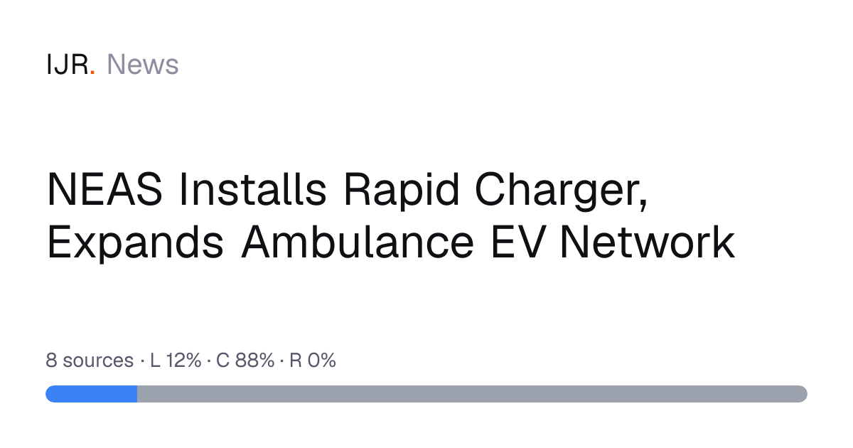 NEAS Installs Rapid Charger, Expands Ambulance EV Network — IJR News
