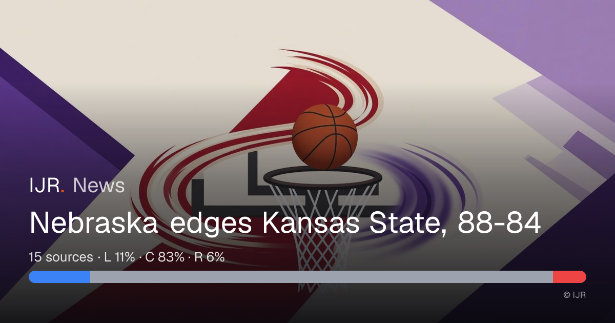 Nebraska edges Kansas State, 88-84 — IJR News