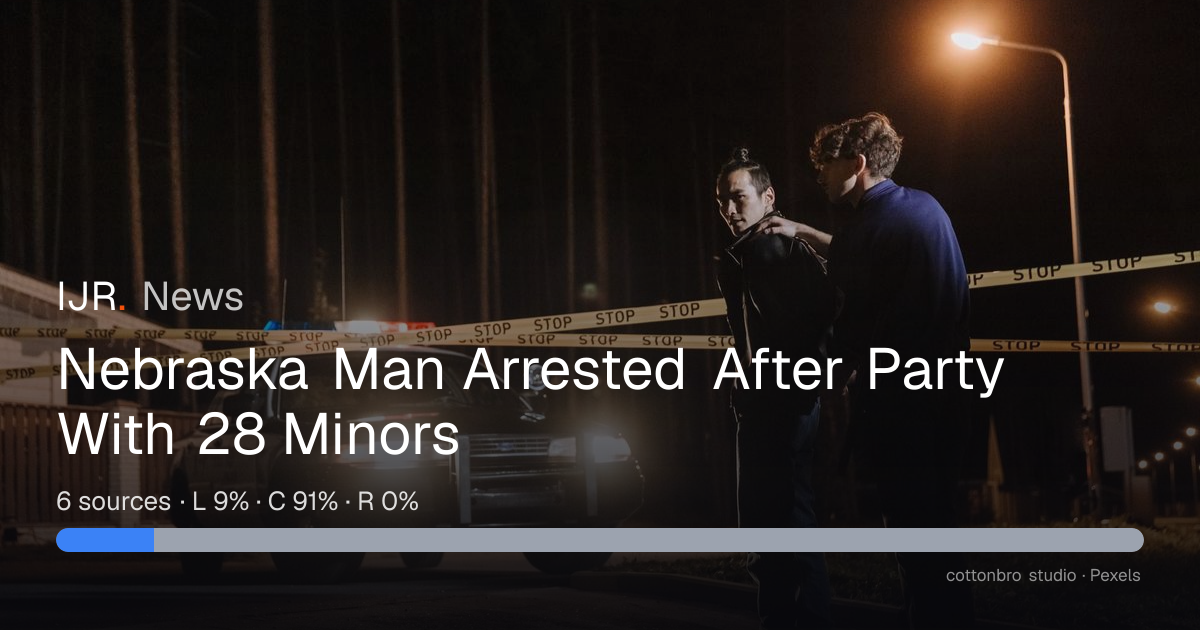 Nebraska Man Arrested After Party With 28 Minors — IJR News