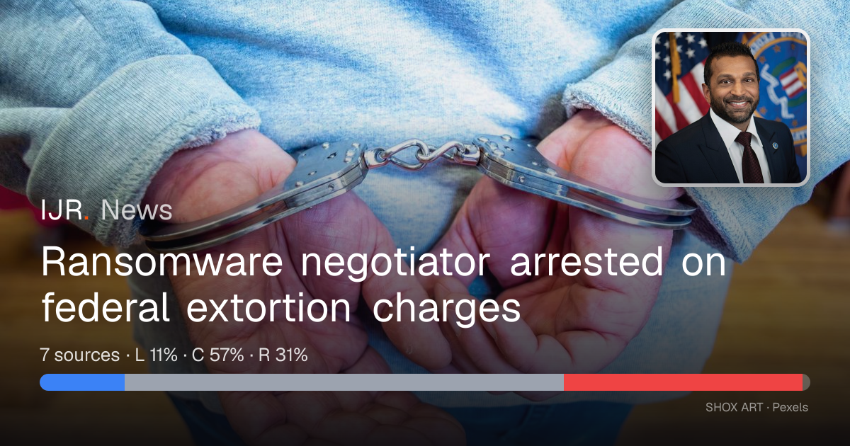 Ransomware negotiator arrested on federal extortion charges — IJR News