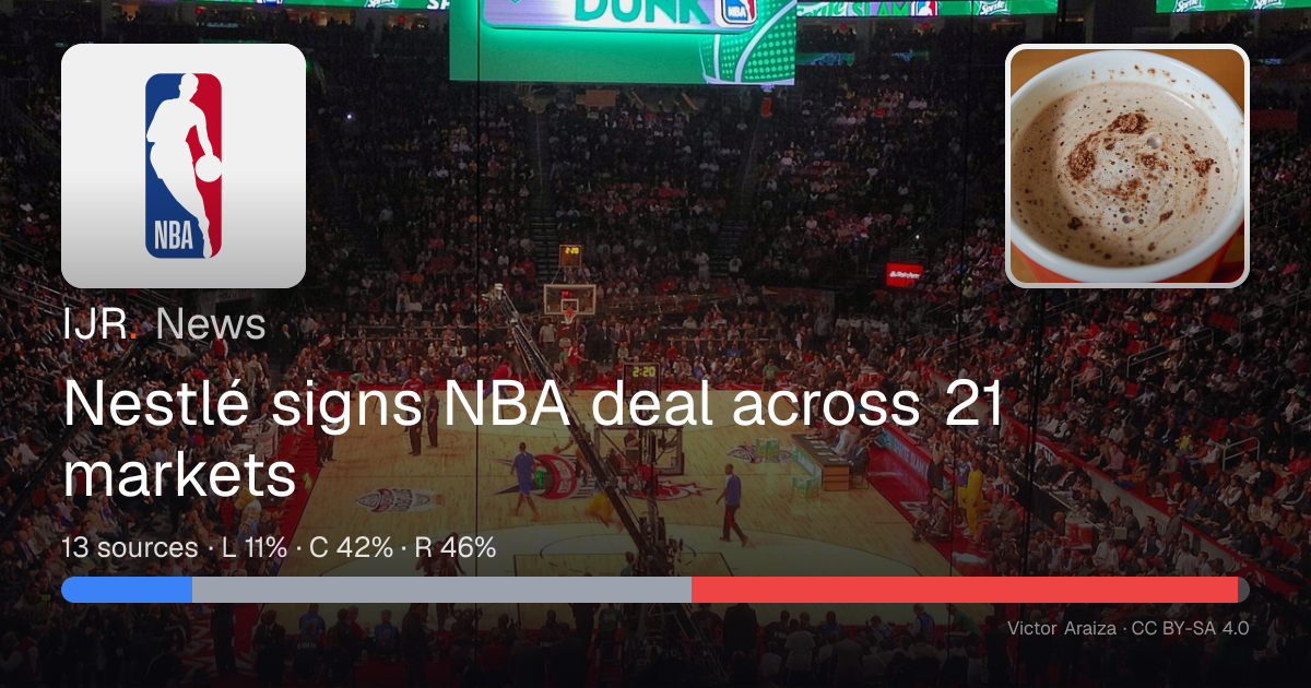 Nestlé signs NBA deal across 21 markets — IJR News