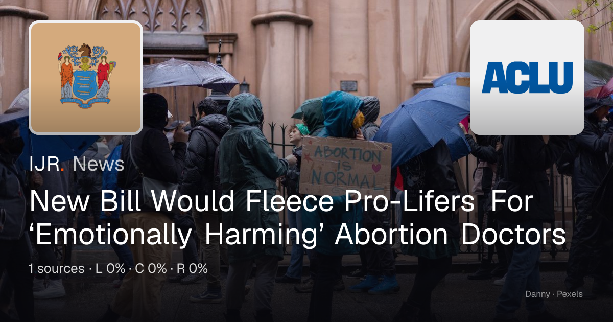 New Bill Would Fleece Pro-Lifers For ‘Emotionally Harming’ Abortion ...