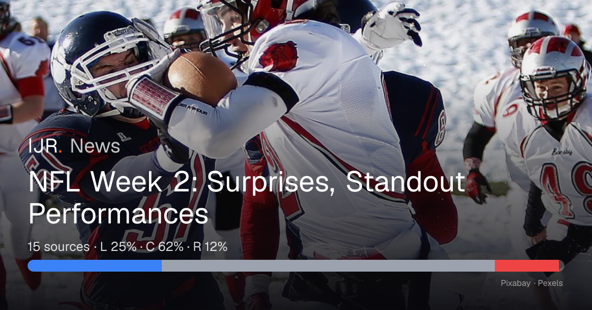 NFL Week 2: Surprises, Standout Performances — IJR News