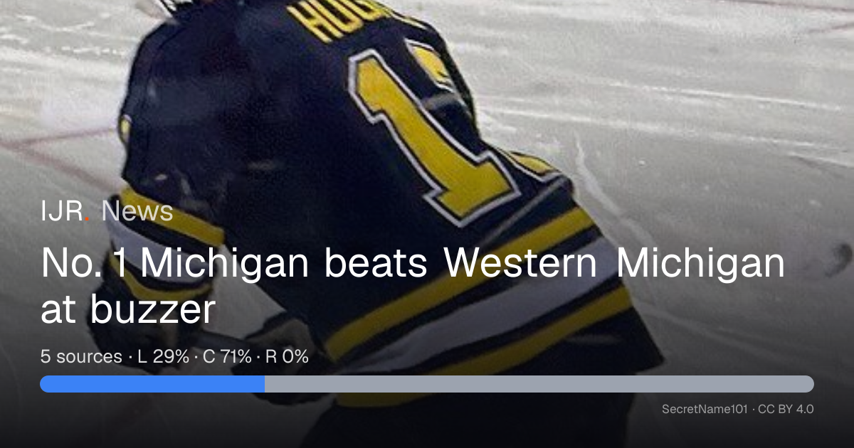No. 1 Michigan beats Western Michigan at buzzer — IJR News