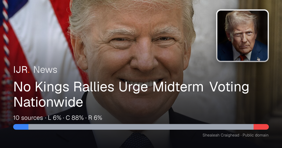 No Kings Rallies Urge Midterm Voting Nationwide — IJR News