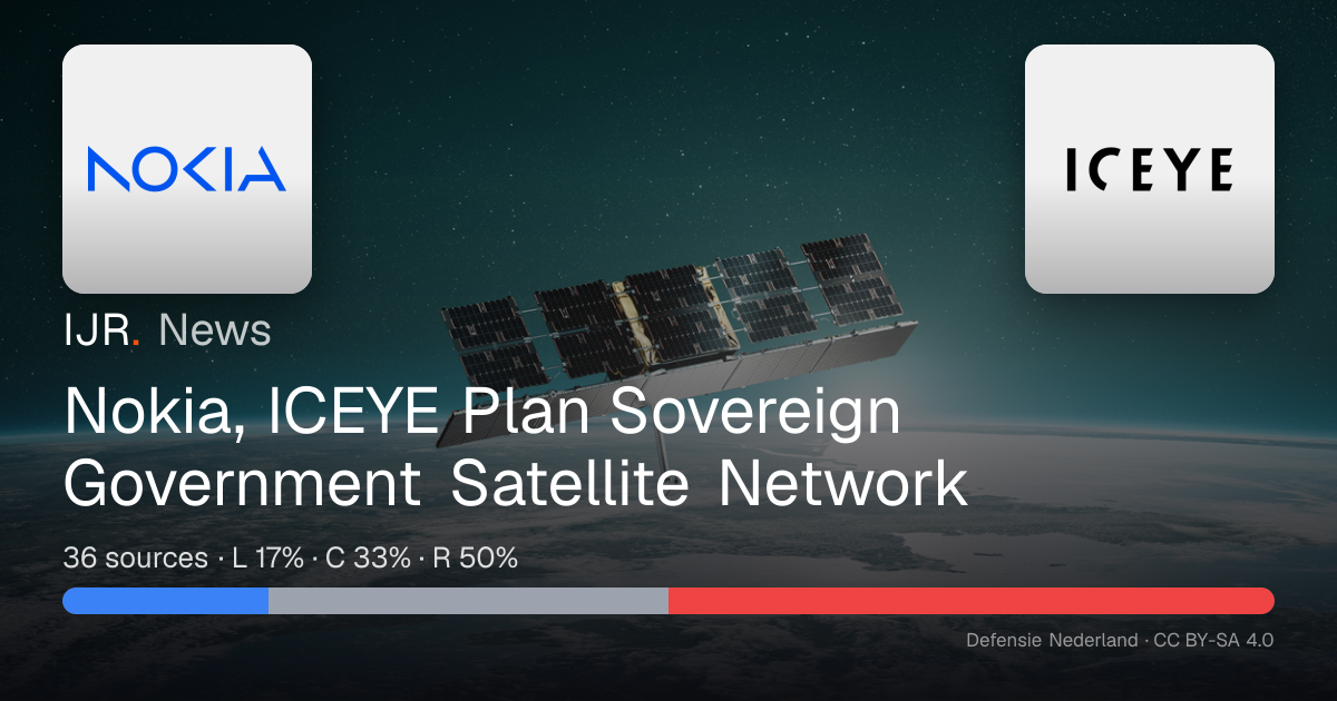 Nokia, ICEYE Plan Sovereign Government Satellite Network — IJR News