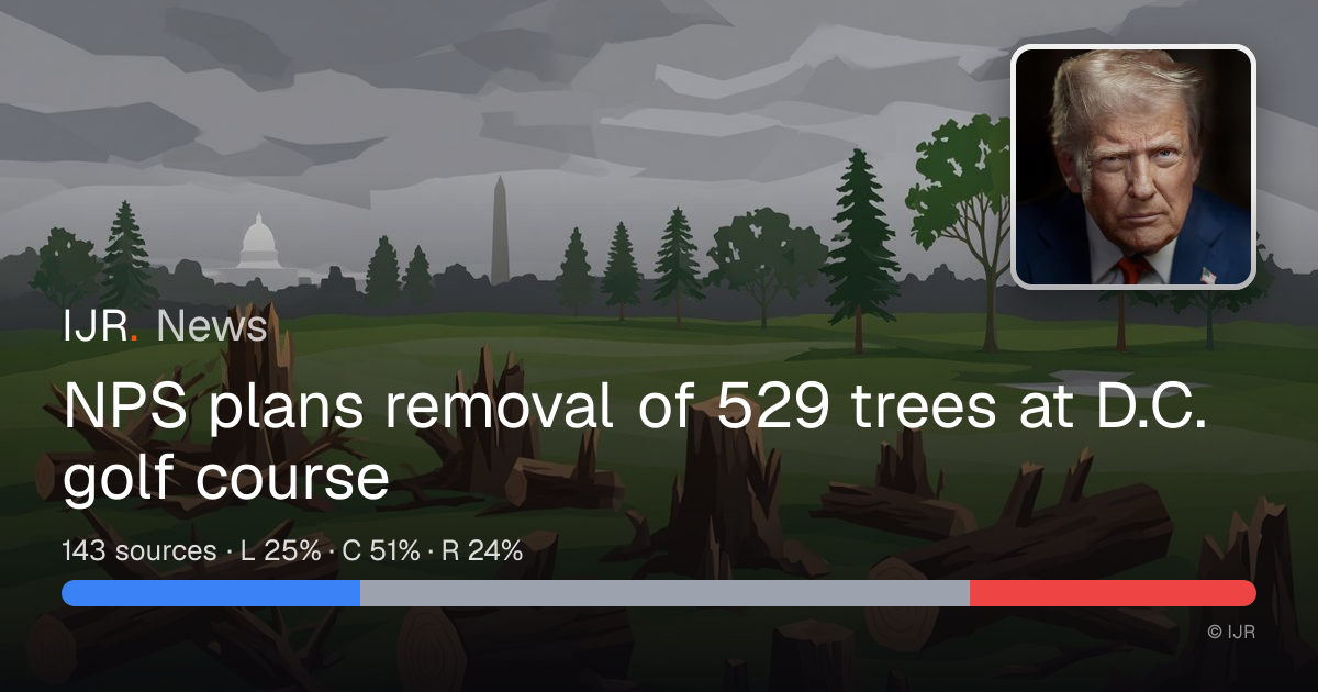 NPS plans removal of 529 trees at D.C. golf course — IJR News