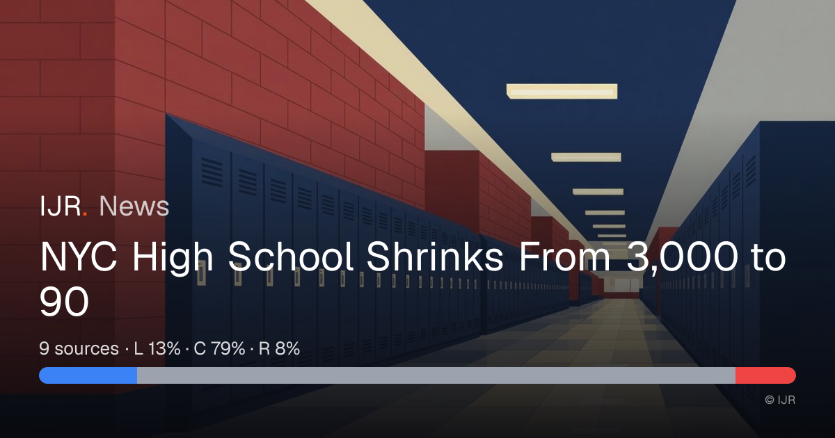 NYC High School Shrinks From 3,000 to 90 — IJR News