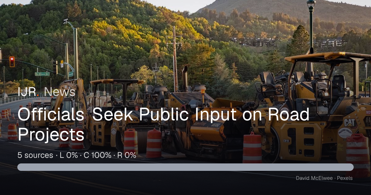 Officials Seek Public Input on Road Projects — IJR News