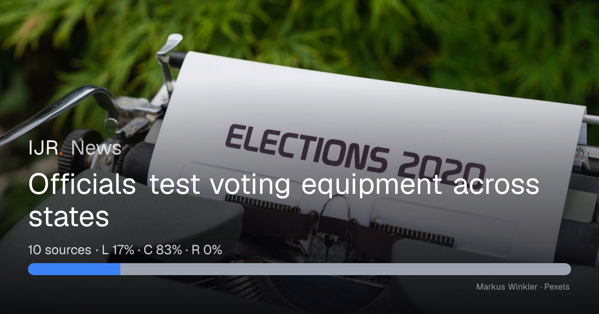 Officials test voting equipment across states — IJR News