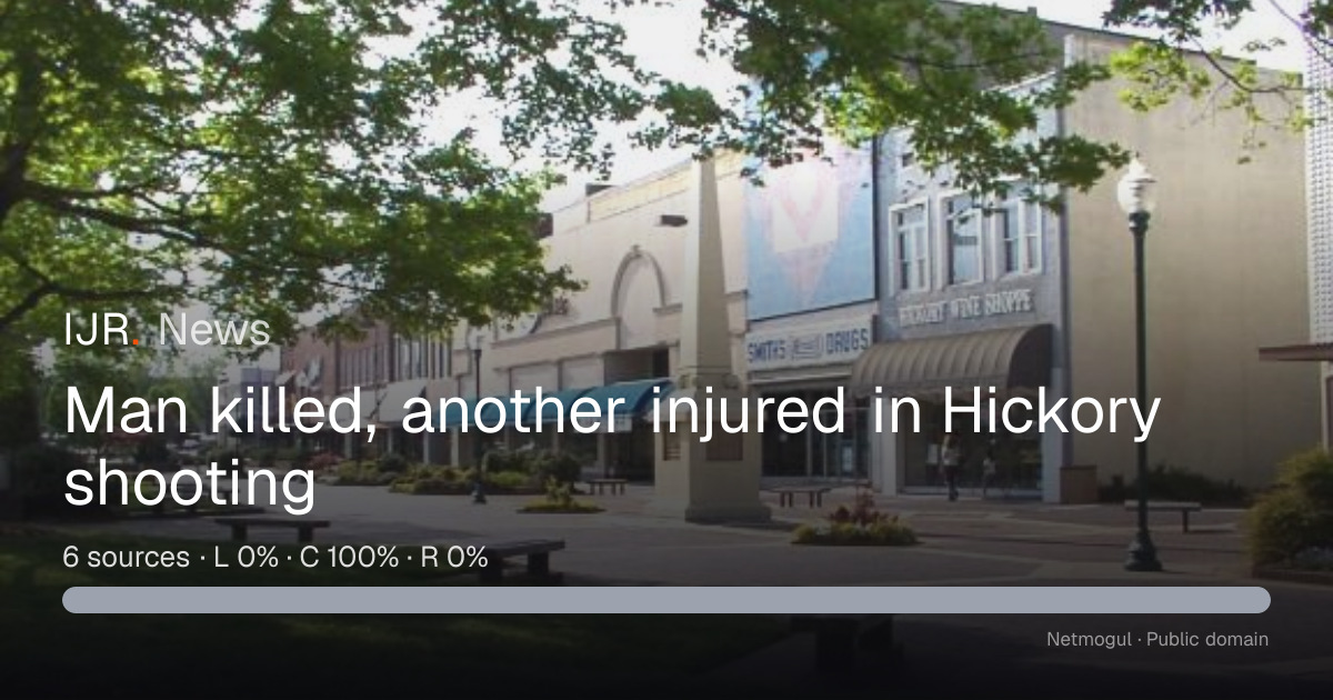 Man killed, another injured in Hickory shooting — IJR News