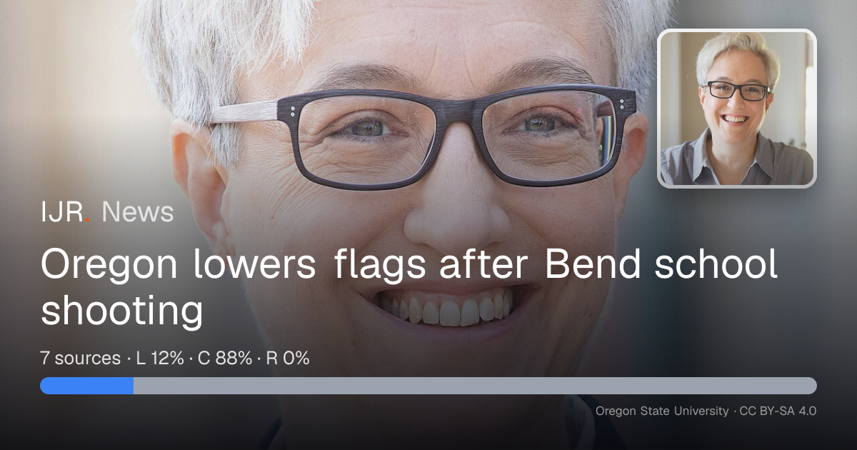 Oregon lowers flags after Bend school shooting — IJR News