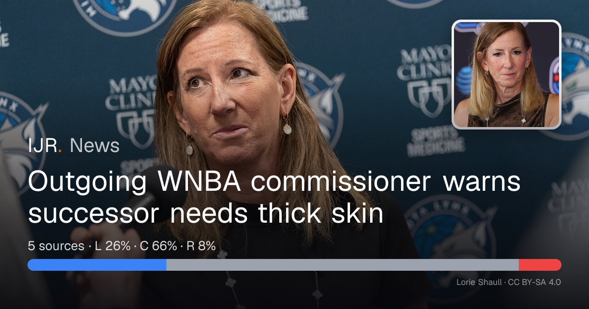 Outgoing WNBA commissioner warns successor needs thick skin — IJR News