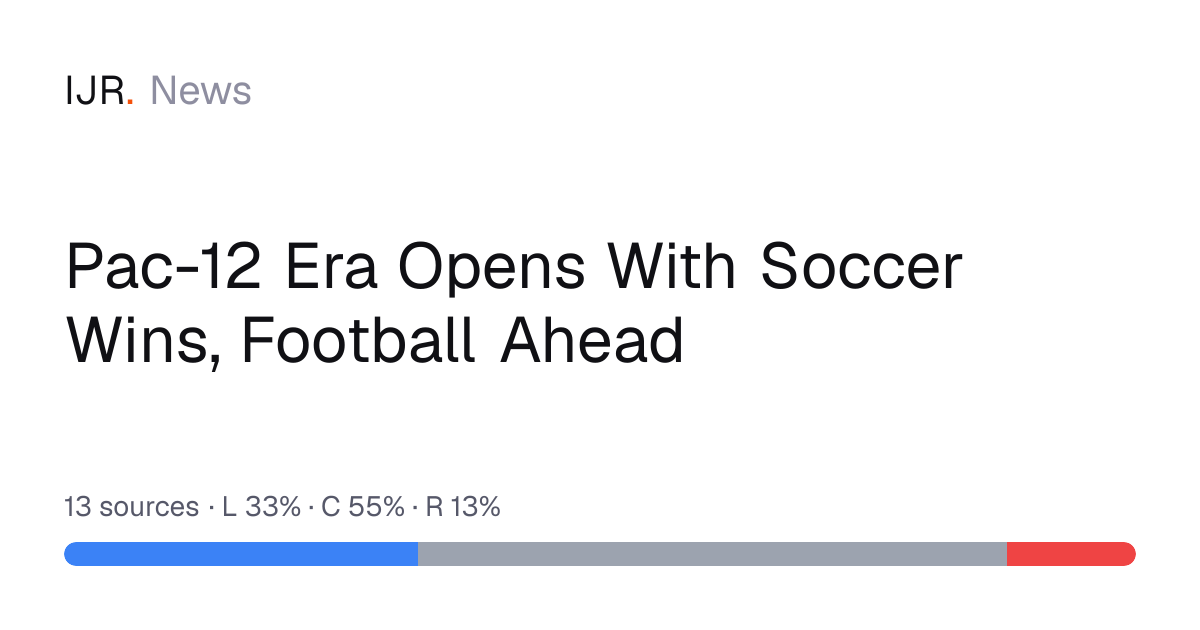 Pac-12 Era Opens With Soccer Wins, Football Ahead — IJR News