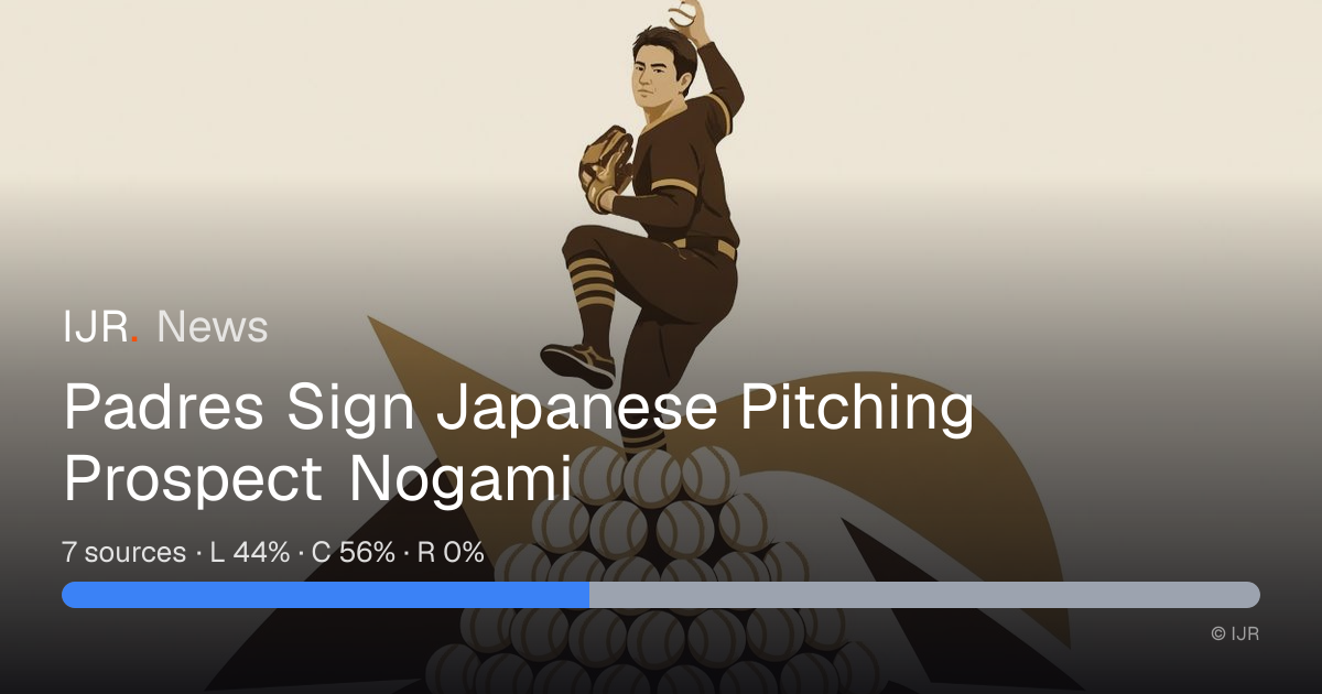 Padres Sign Japanese Pitching Prospect Nogami — IJR News