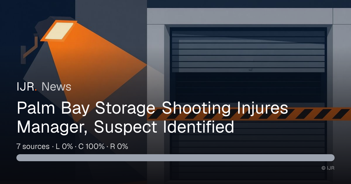 Palm Bay Storage Shooting Injures Manager, Suspect Identified — IJR News