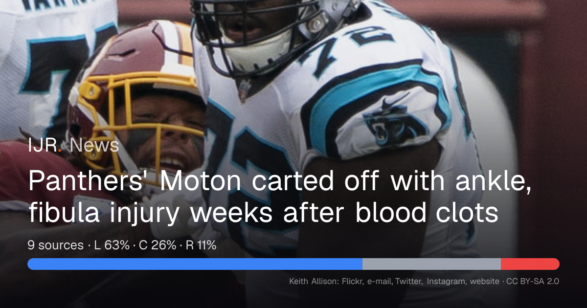 Panthers' Moton Carted Off With Ankle, Fibula Injury — IJR News