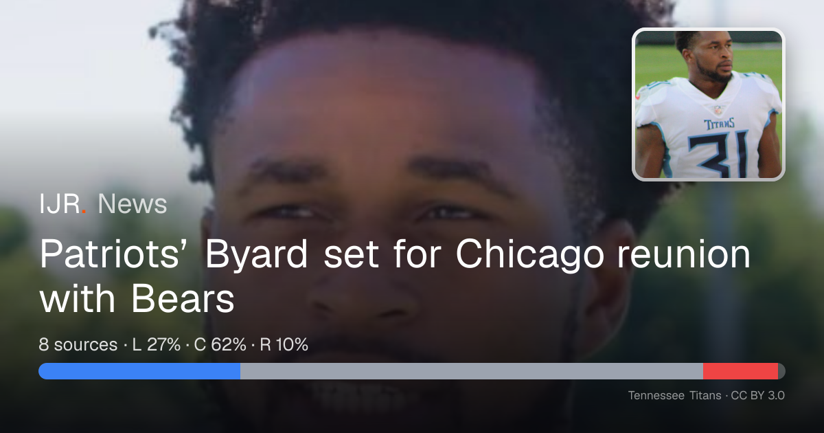 Patriots’ Byard set for Chicago reunion with Bears — IJR News