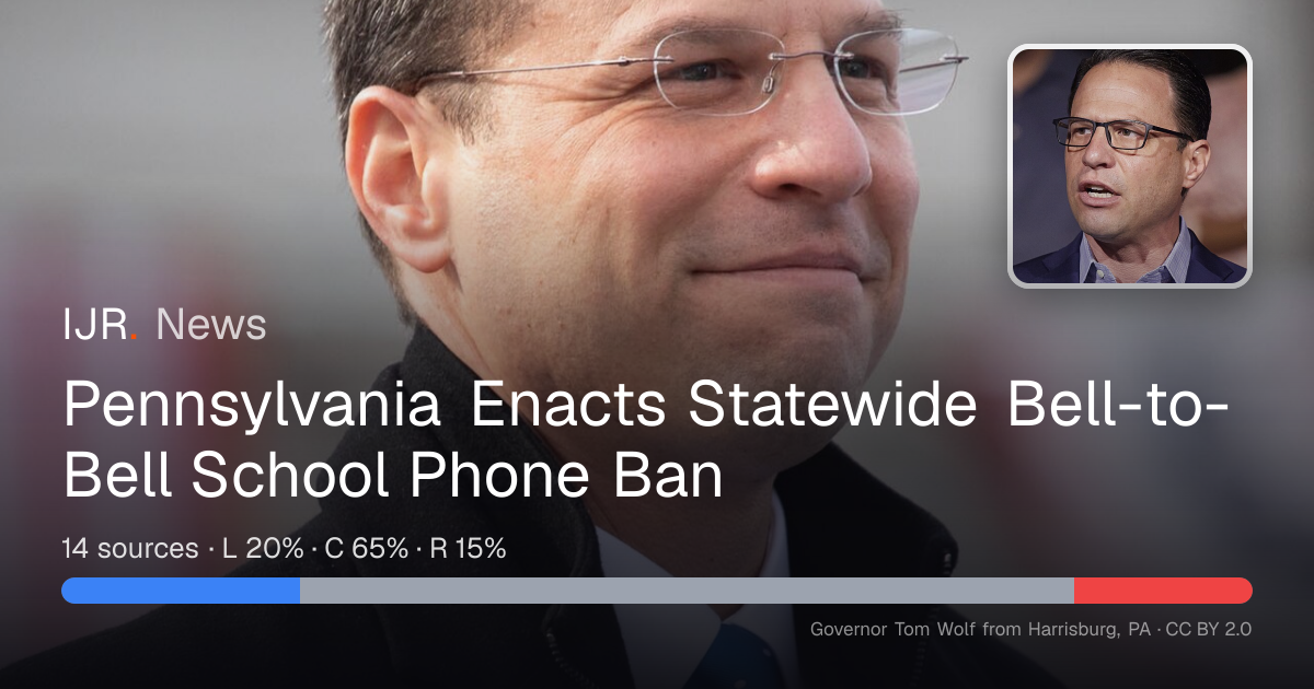 Pennsylvania Enacts Statewide Bell-to-Bell School Phone Ban — IJR News