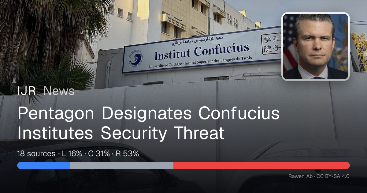 Pentagon Designates Confucius Institutes Security Threat — IJR News