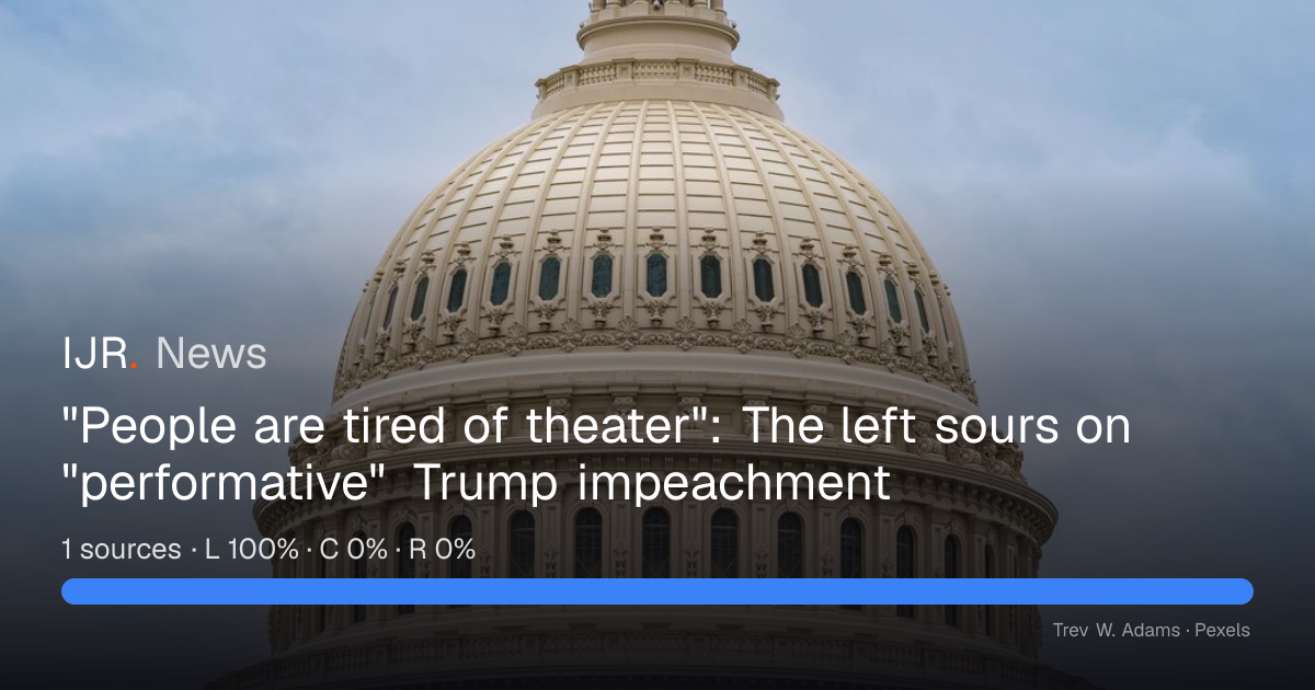 Axios: Some on the left call Trump impeachment 'performative' — IJR News