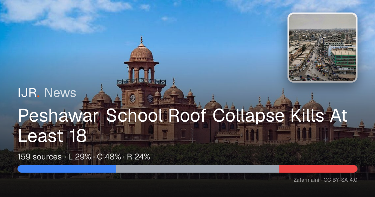 Peshawar School Roof Collapse Kills At Least 18 — IJR News