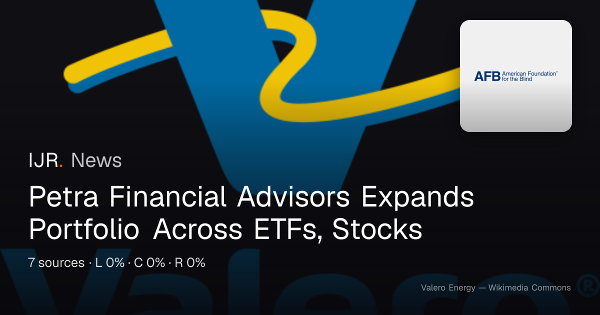 Petra Financial Advisors Expands Portfolio Across ETFs, Stocks — IJR News