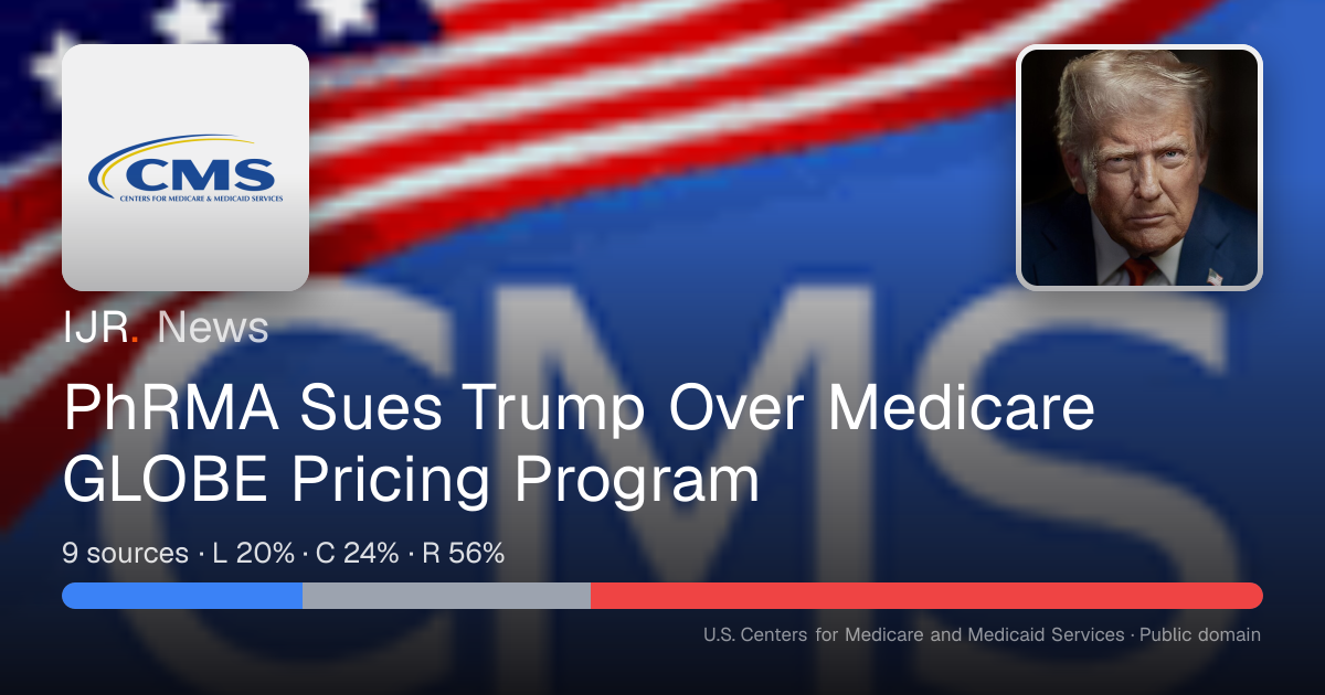 PhRMA Sues Trump Over Medicare GLOBE Pricing Program — IJR News