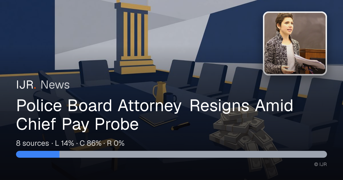 Police Board Attorney Resigns Amid Chief Pay Probe