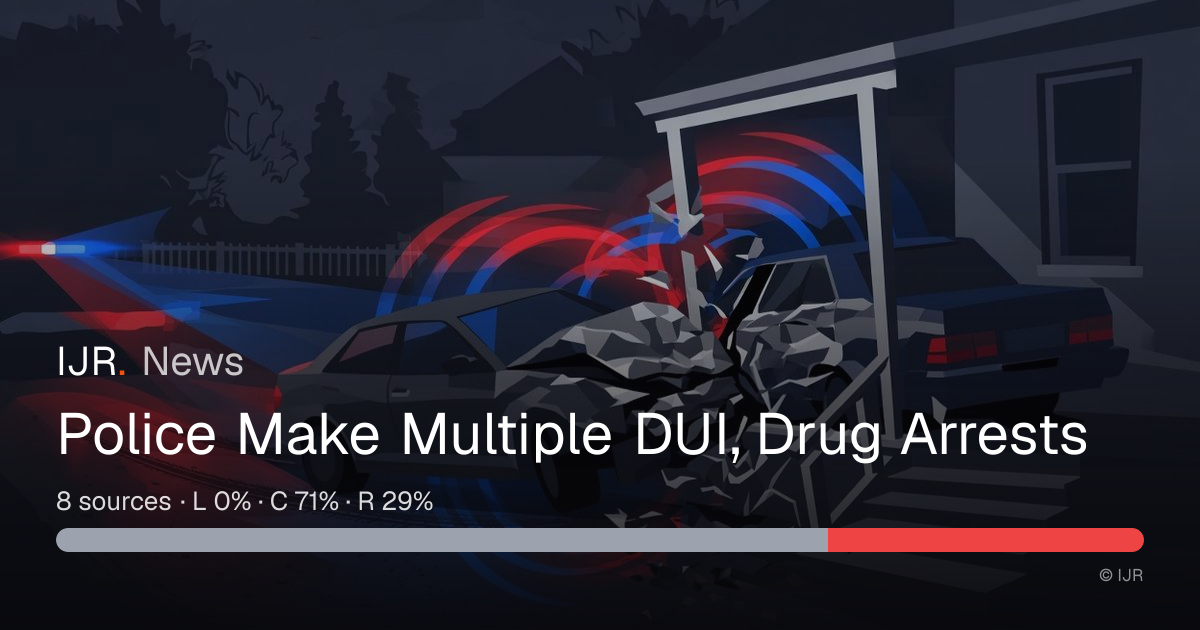 Police Make Multiple DUI, Drug Arrests — IJR News