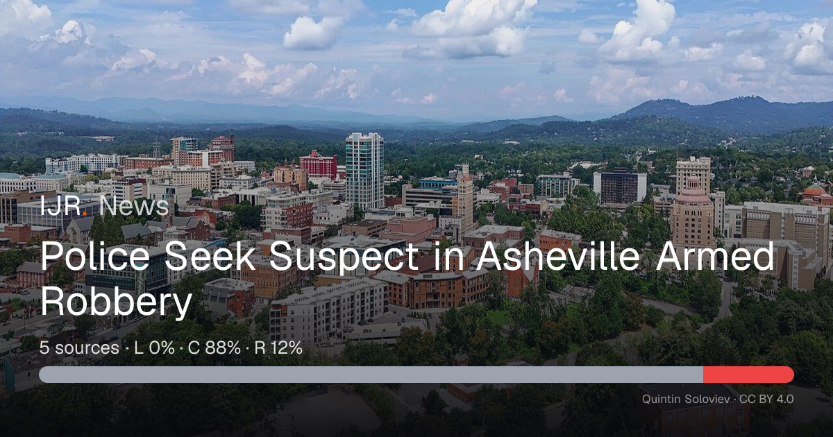 Police Seek Suspect in Asheville Armed Robbery — IJR News