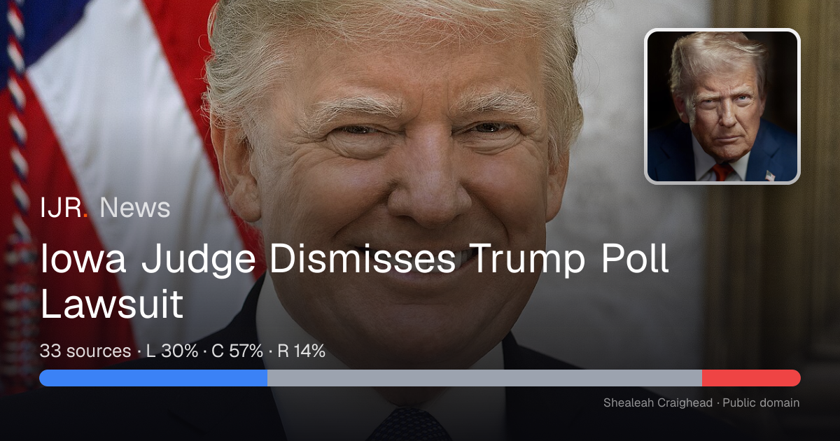 Iowa Judge Dismisses Trump Poll Lawsuit — IJR News