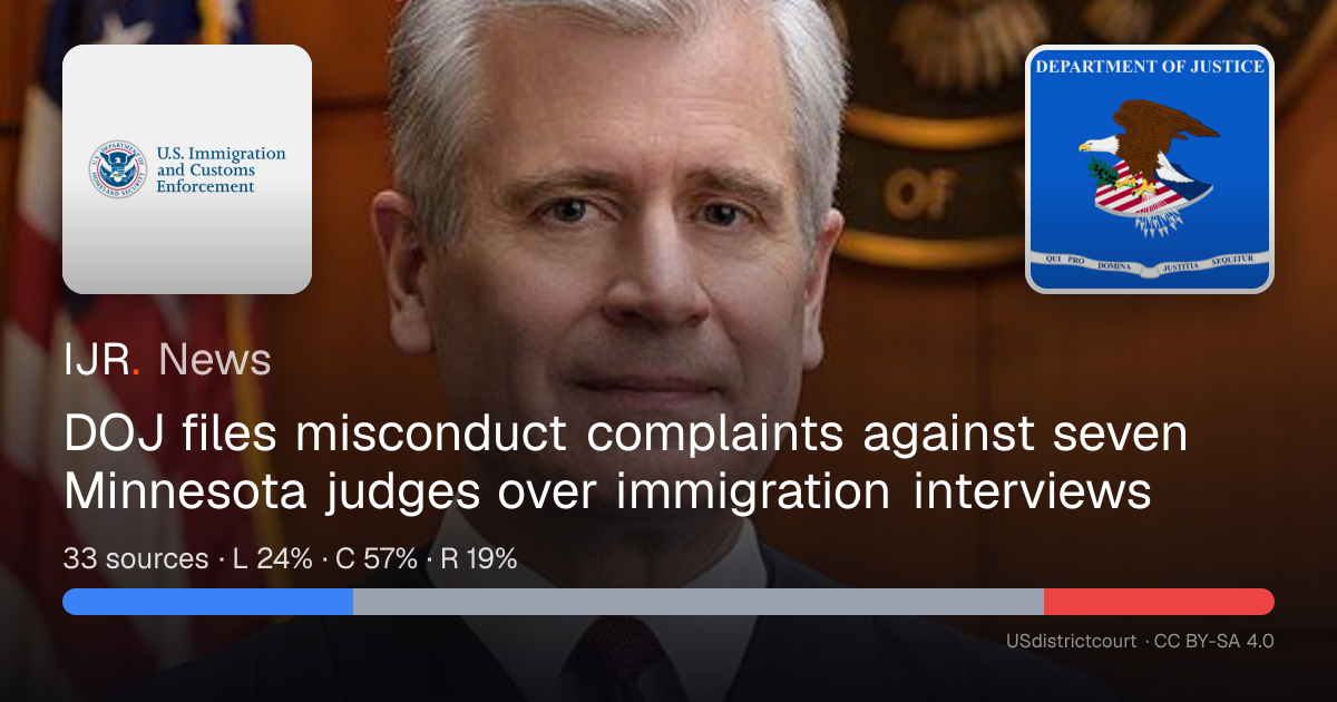 DOJ files misconduct complaints against seven Minnesota judges over ...