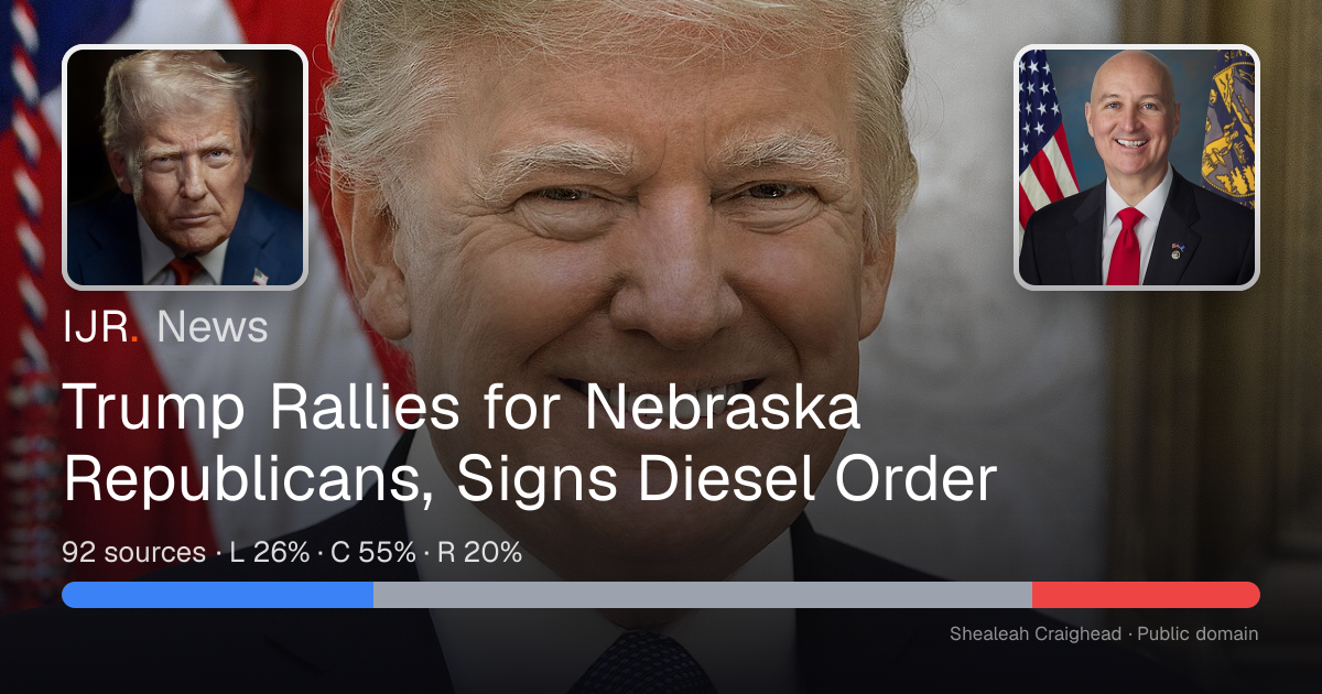 Trump Rallies for Nebraska Republicans, Signs Diesel Order — IJR News