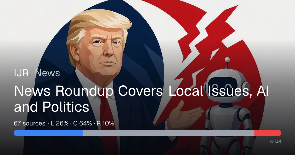 News Roundup Covers Local Issues, AI and Politics — IJR News