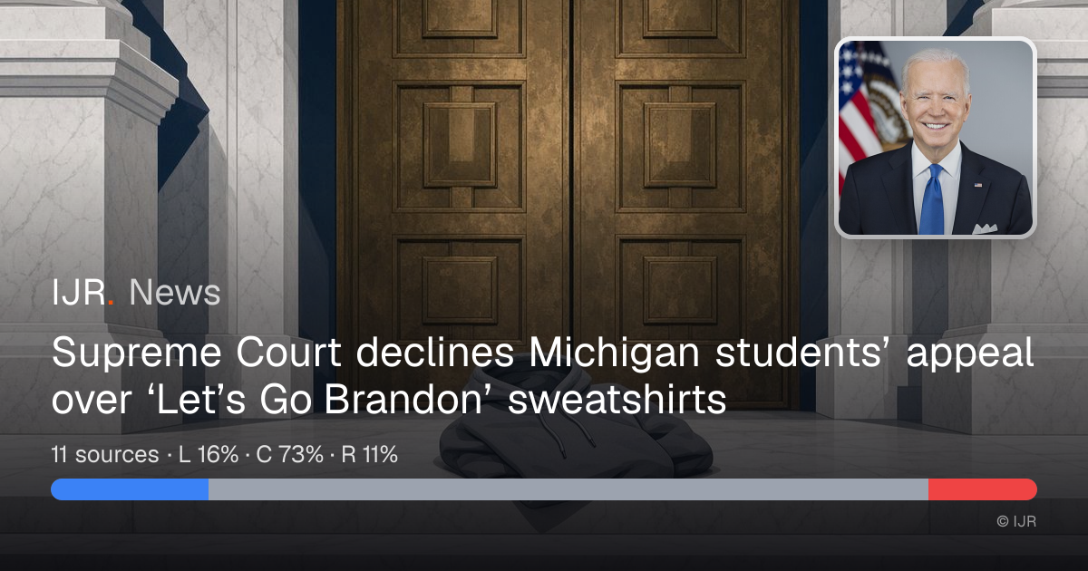 Supreme Court declines Michigan students’ appeal over ‘Let’s Go Brandon ...