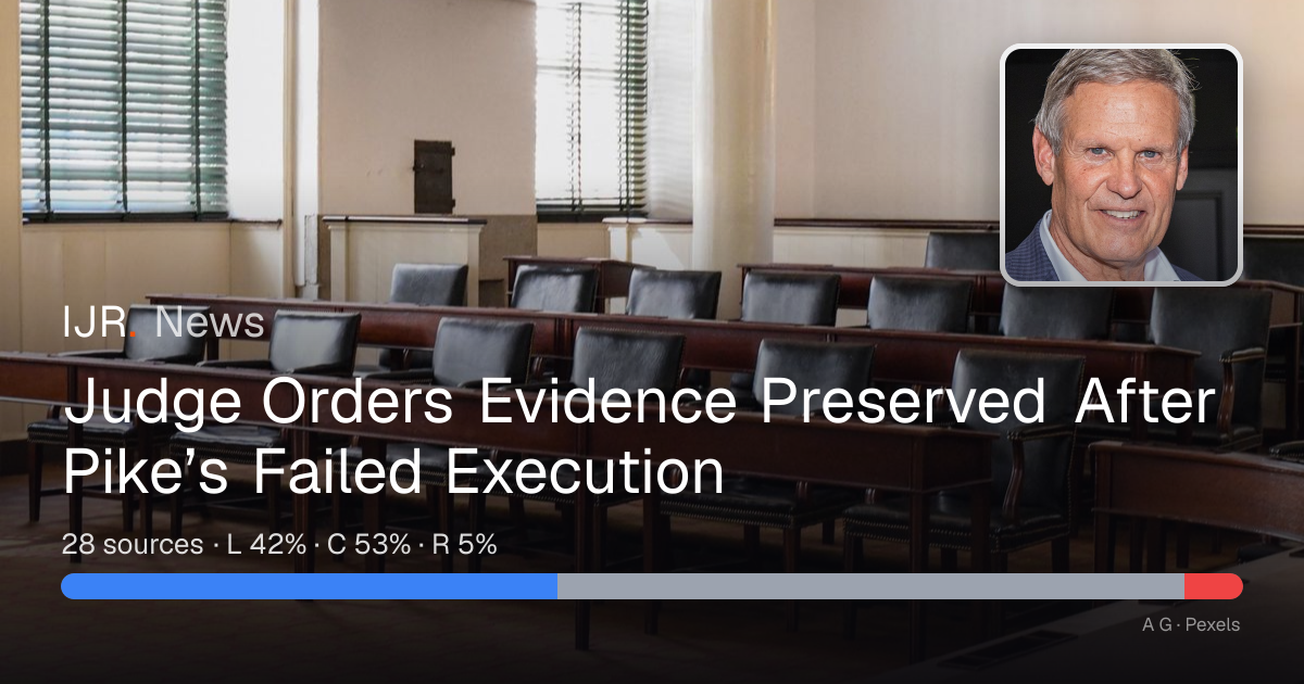 Judge Orders Evidence Preserved After Pike’s Failed Execution — IJR News