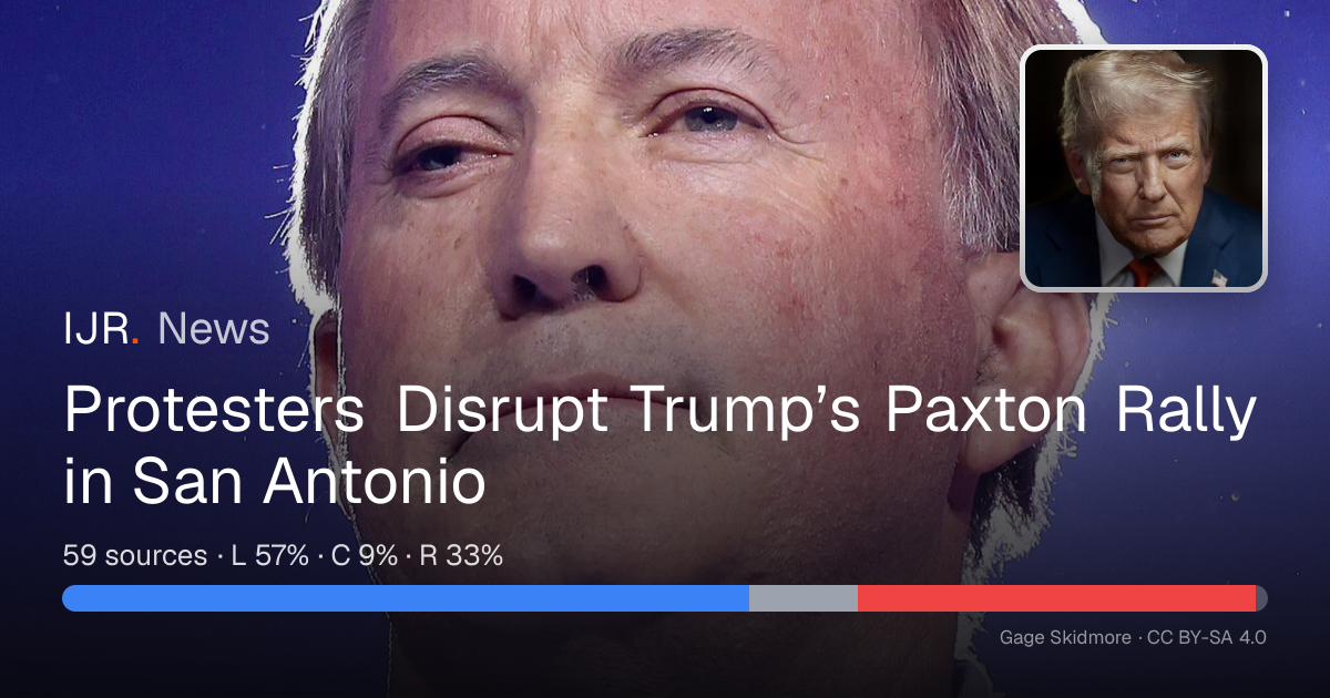 Protesters Disrupt Trump’s Paxton Rally in San Antonio — IJR News